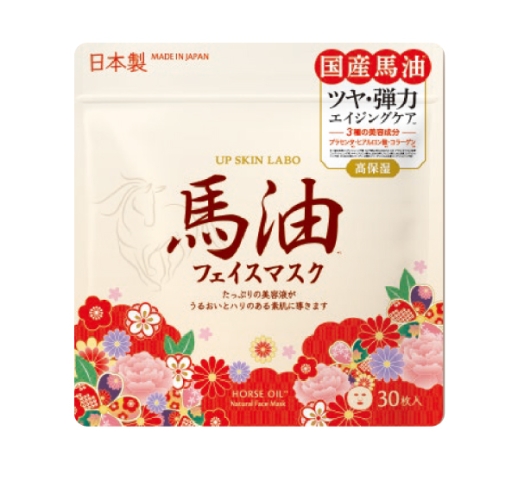 UPSKIN labo 馬油ナチュラルフェイスマスク 30枚入