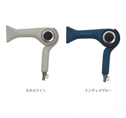 ラディアントヘアドライヤーディモア　radiant hair dryer d/more［モカホワイト/インディゴブルー］