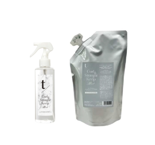 t/ ティースラッシュ カール＆ストレート キープミスト［200ｍL/500mL（詰替用）］ヘアアイロン用 トリートメント ミスト